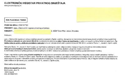 Elektronički registar privatnog smještaja